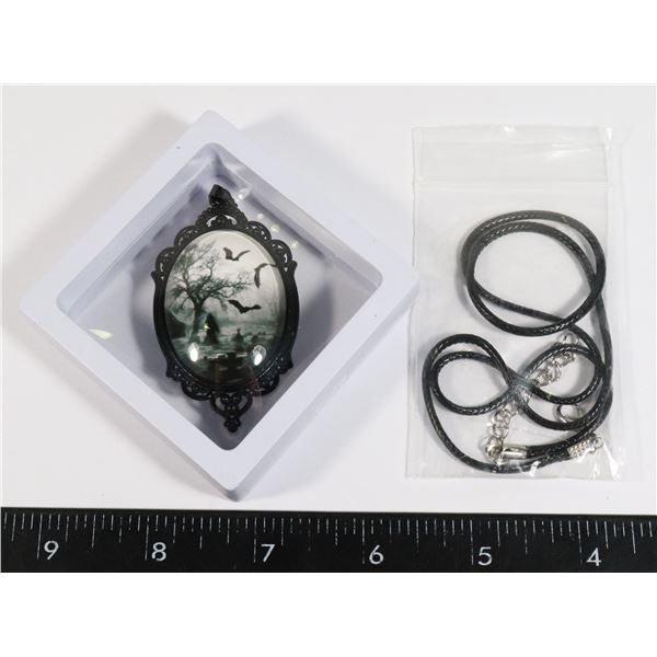 ONE ELEGANT PENDANT NECKLACE MYSTERIOUS GOTHIC