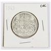 Image 1 : 1943 CANADA SILVER HALF DOLLAR 0.3-OZ SILVER