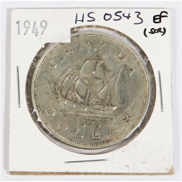1949 CANADA SILVER DOLLAR 0.6-OZ SILVER