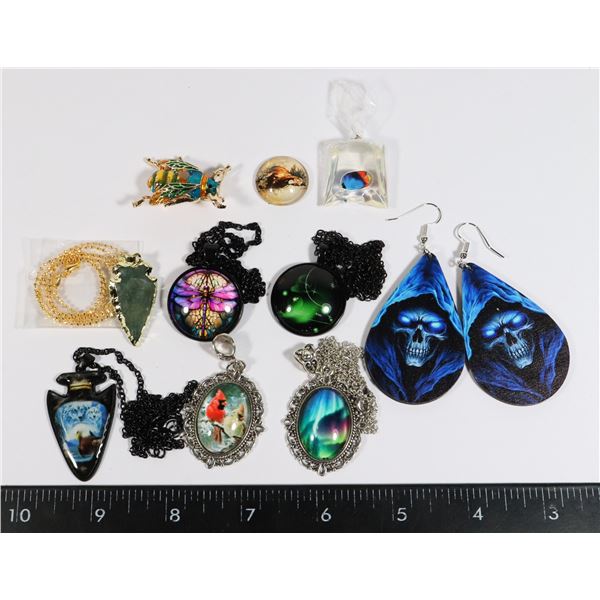 MISCELLANEOUS PIECES OF JEWELRY 10PC