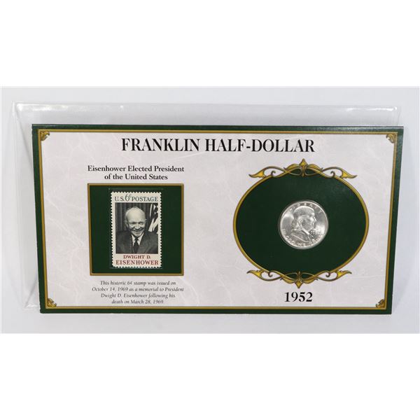 1952 FRANKLIN SILVER HALF DOLLAR 90% SILVER