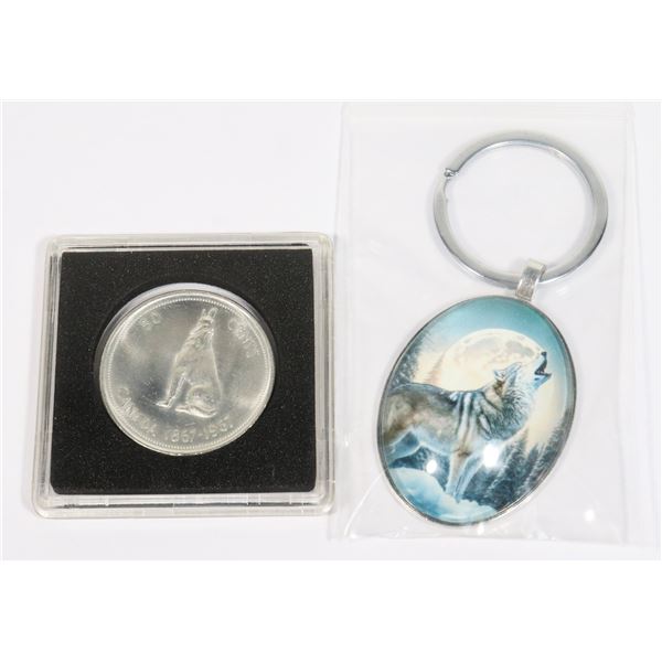 1967 CANADA SILVER HALF DOLLAR BU, COMES WITH