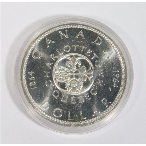 1964 CANADA SILVER DOLLAR 0.6-OZ SILVER