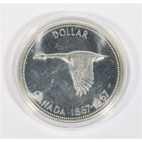 1967 CANADA SILVER DOLLAR 0.6-OZ SILVER PROOF LIKE