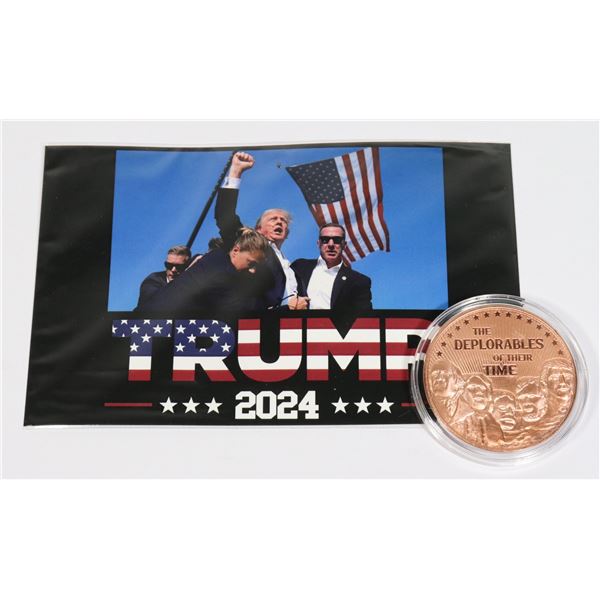TRUMP DEPLORABLES COPPER ROUND