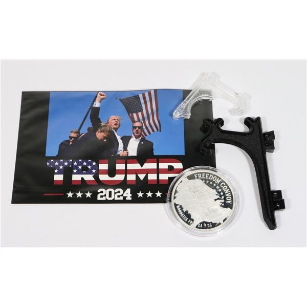 USA FREEDOM CONVOY 1-OZ SILVER ROUND INSPIRED BY