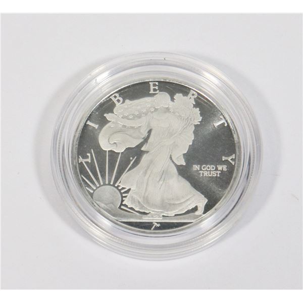 1/4-OZ WALKING LIBERTY SILVER ROUND IN CAPSULE