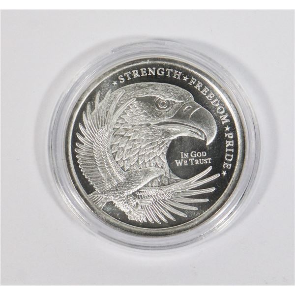 1/4-OZ SILVER EAGLE SILVER ROUND IN CAPSULE