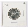 Image 1 : 1965 CANADA .25CENT SILVER PROOF LIKE COIN