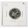 Image 1 : 1966 CANADA .25CENT SILVER PROOF LIKE COIN
