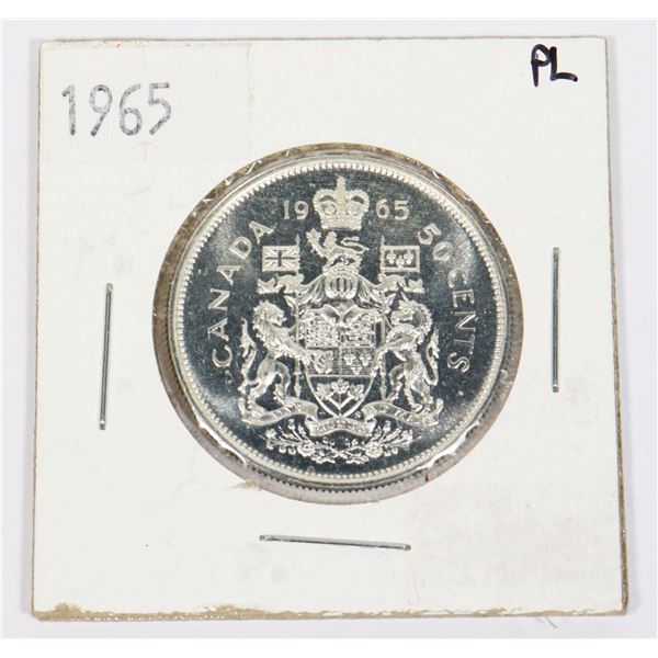 1965 CANADA SILVER HALF DOLLAR PROOF LIKE COIN