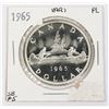 Image 1 : 1965 CANADA SILVER DOLLAR PROOF LIKE COIN