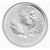 Image 1 : 1/2-OZ 2017 LUNAR YEAR OF THE ROOSTER SILVER COIN