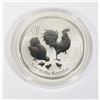 Image 2 : 1/2-OZ 2017 LUNAR YEAR OF THE ROOSTER SILVER COIN