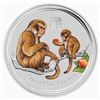 Image 1 : 1-OZ 2016 LUNAR YEAR OF THE MONKEY COLORIZED