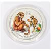 Image 2 : 1-OZ 2016 LUNAR YEAR OF THE MONKEY COLORIZED