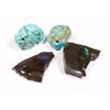 Image 2 : TWO AMMOLITE NUGGETS AND TWO REAL TURQUOISE
