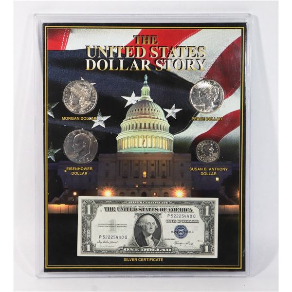 THE UNITED STATES DOLLAR STORY HOUSE IN PLASTIC