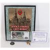 Image 1 : SOVIET UNIONS LAST RUBLE HOUSE IN PLASTIC FRAME