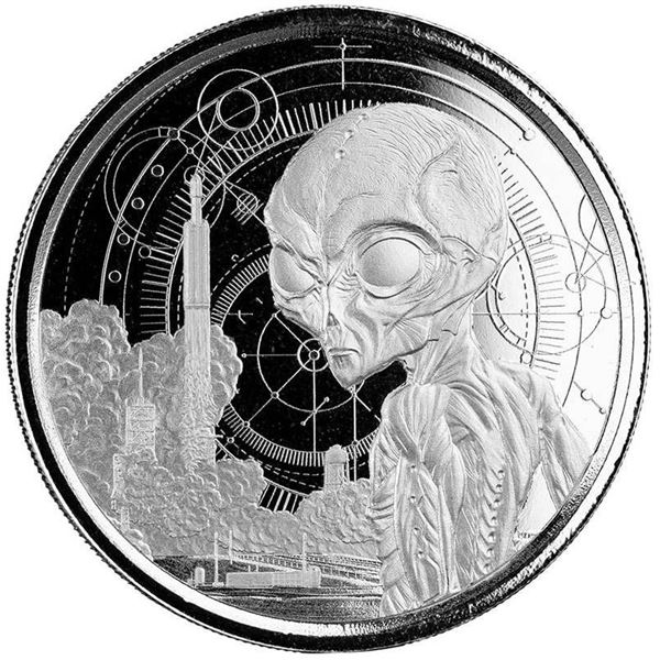 ALIEN 2021 1-OZ SILVER REPUBLIC OF GHANA