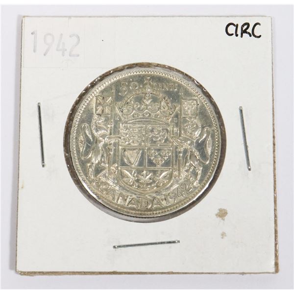 1942 CANADA HALF DOLLAR