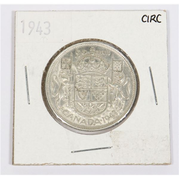 1943 CANADA HALF DOLLAR