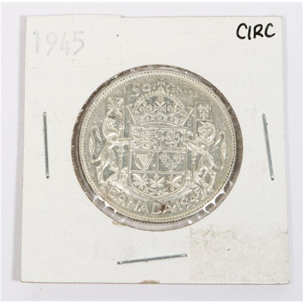 1945 CANADA HALF DOLLAR