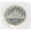 Image 2 : 1963 CANADA SILVER DOLLAR -PROOF LIKE, STILL IN