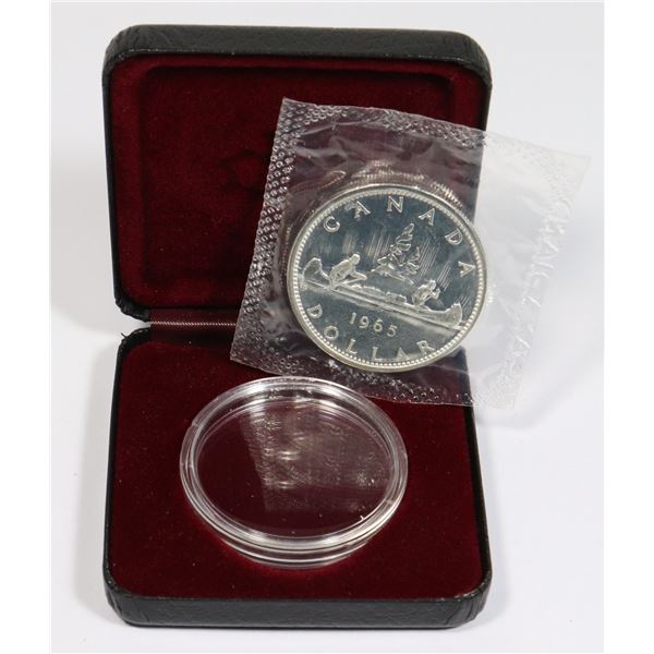 1965 CANADA SILVER DOLLAR -PROOF LIKE, STILL IN
