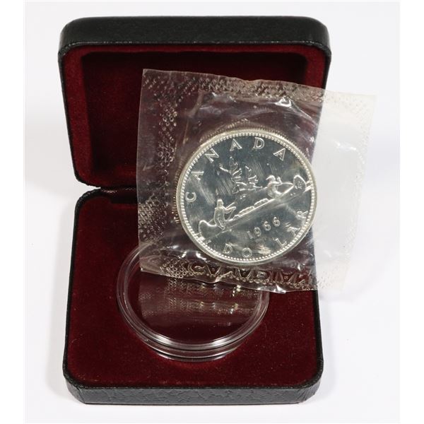 1966 CANADA SILVER DOLLAR -PROOF LIKE, STILL IN