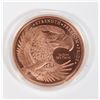 Image 2 : 1-OZ GSM EAGLE COPPER ROUND IN CAPSULE WITH CARD