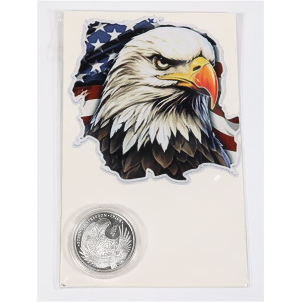 1/4-OZ GMS SILVER EAGLE COMES WITH CARD IN A