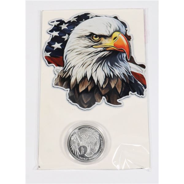 1/4-OZ GMS SILVER EAGLE COMES WITH CARD IN A