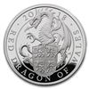 Image 1 : THE RED DRAGON OF WHALES QUEENS BEAST 2018 1-OZ