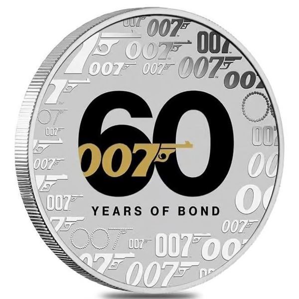 JAMES BOND 60 YEARS OF BOND 2022 1-OZ BU SILVER