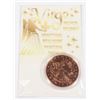 Image 1 : ZODIAC VIRGO 1-OZ 999 FINE COPPER ROUND IN