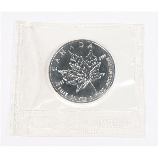 1-OZ 2004 CANADIAN MAPLE LEAF SILVER COIN