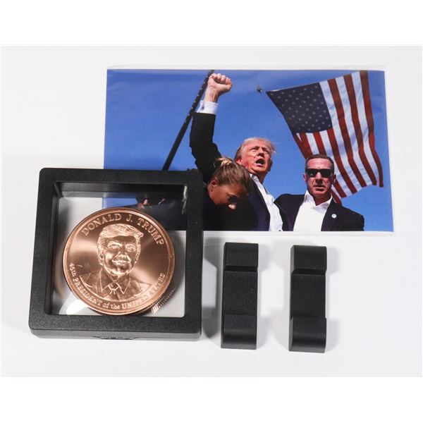 2-OZ .999 FINE COPPER TRUMP ROUND