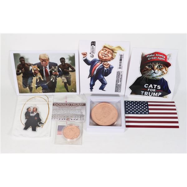 5-OZ .999 FINE COPPER TRUMP ROUND, LARGE 64MM