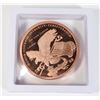Image 3 : 5-OZ .999 FINE COPPER TRUMP ROUND, LARGE 64MM