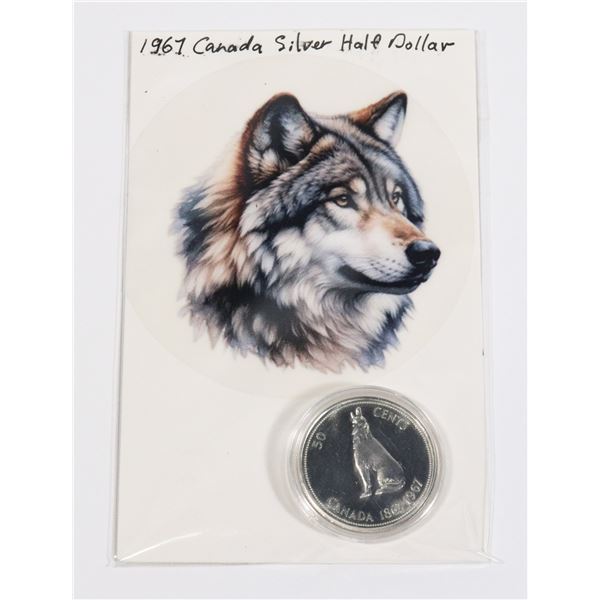 1967 CANADIAN SILVER HALF DOLLAR MS 64
