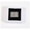 Image 1 : TWO SILVER GRAM BARS IN GEMSTONE DISPLAY CASE