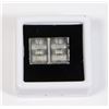Image 1 : TWO SILVER GRAM BARS IN GEMSTONE DISPLAY CASE