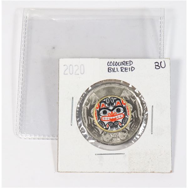 2020 COLORED BILL REID CANADA TWO DOLLAR BU