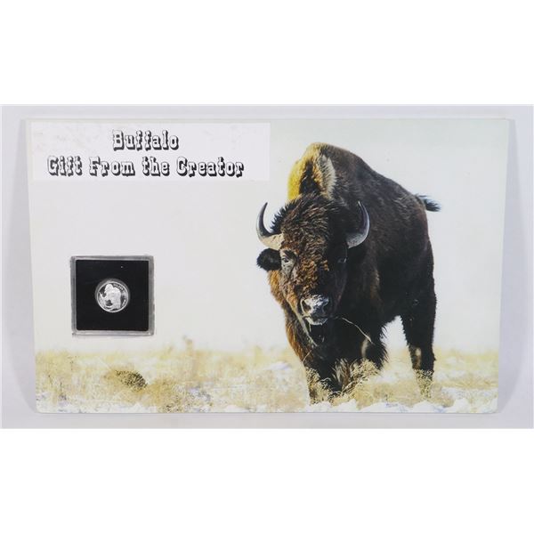 1/10-OZ 999 FINE SILVER BUFFALO ROUND IN 5/16"
