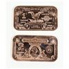 Image 1 : TWO 1-OZ 999 FINE COPPER BARS