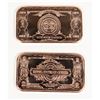 Image 2 : TWO 1-OZ 999 FINE COPPER BARS