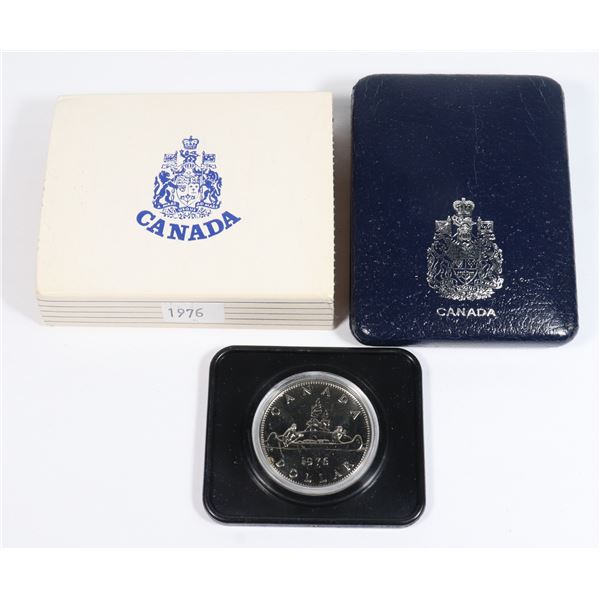 1976 CANADA PROOF LIKE CASED NIKEL DOLLAR