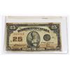 Image 1 : 1923 CANADA 25 CENT CURRENCY PAPER MONEY