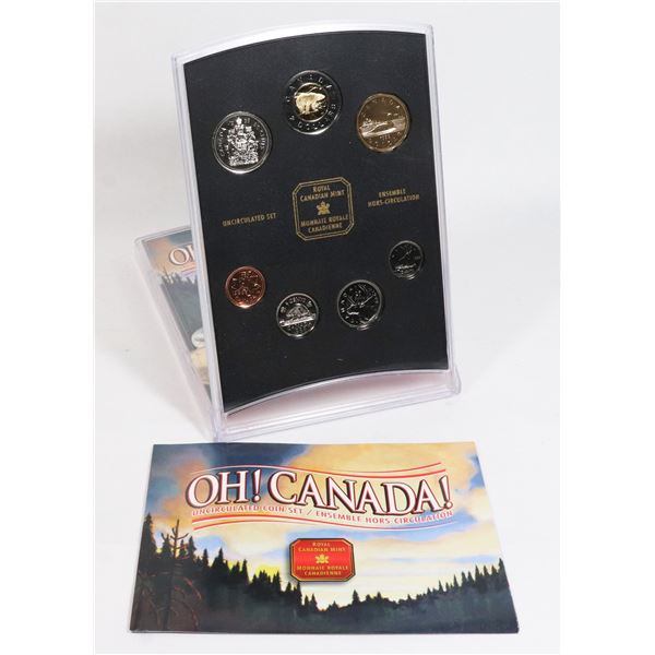 1999 OH! CANADA UNCIRCULATED COIN SET ENCASED